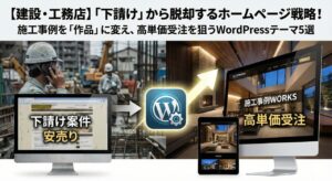 【建設・工務店】「下請け」から脱却するホームページ戦略！WordPressテーマ5選